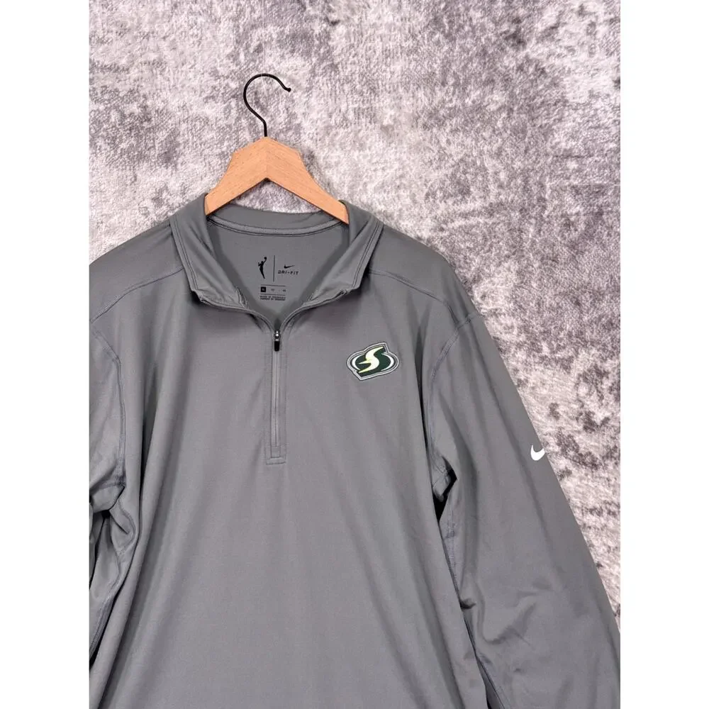 Nike Sweatshirt XL Mens Seattle Storm WNBA Official Court Side Coach Pullover